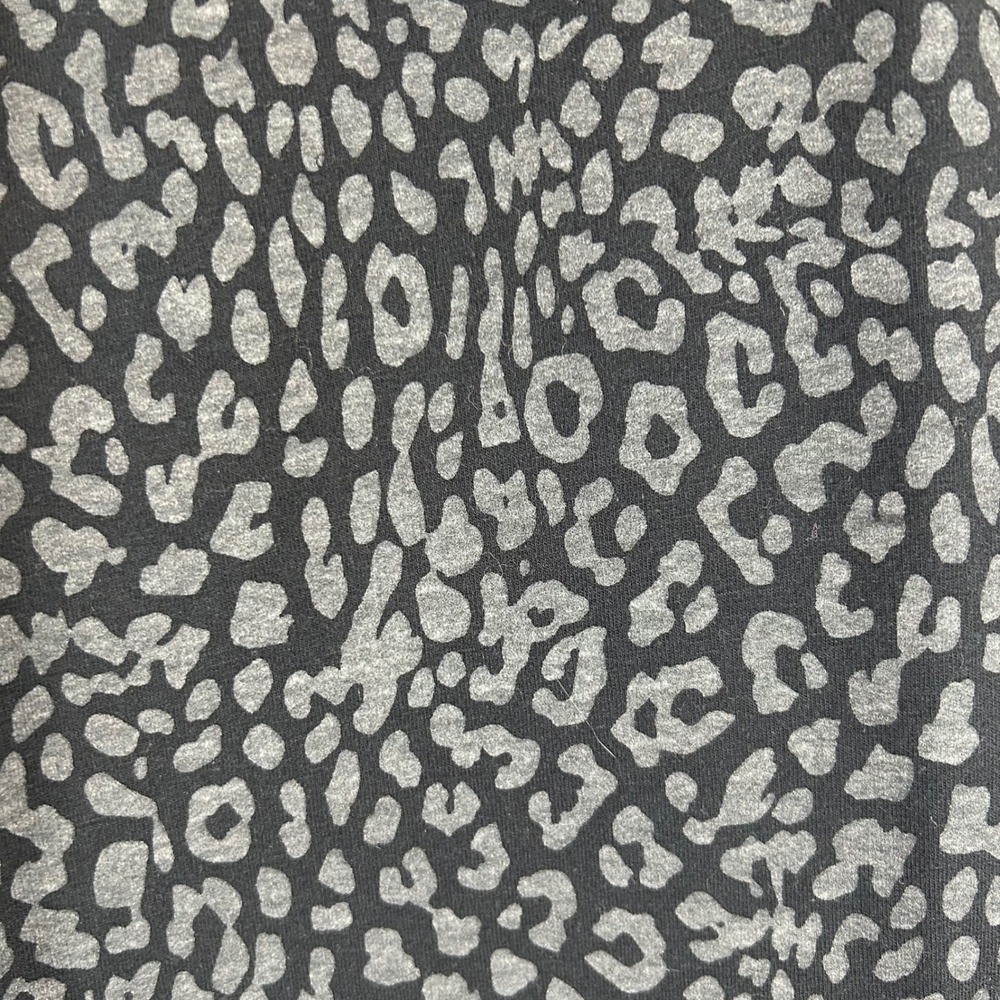 Sundays Cheetah Print Drawstring NYC Palmer Joggers Zipper Ankle Gray Black - Picture 10 of 10